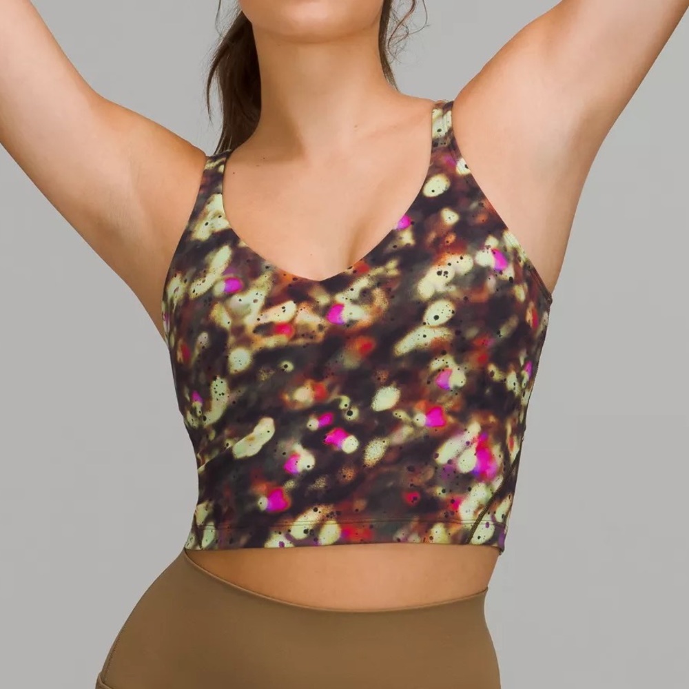 Lululemon | Green Purple and Red speckled Align Tank top